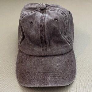 Washed Cotton Ball Cap with Ponytail Hole!